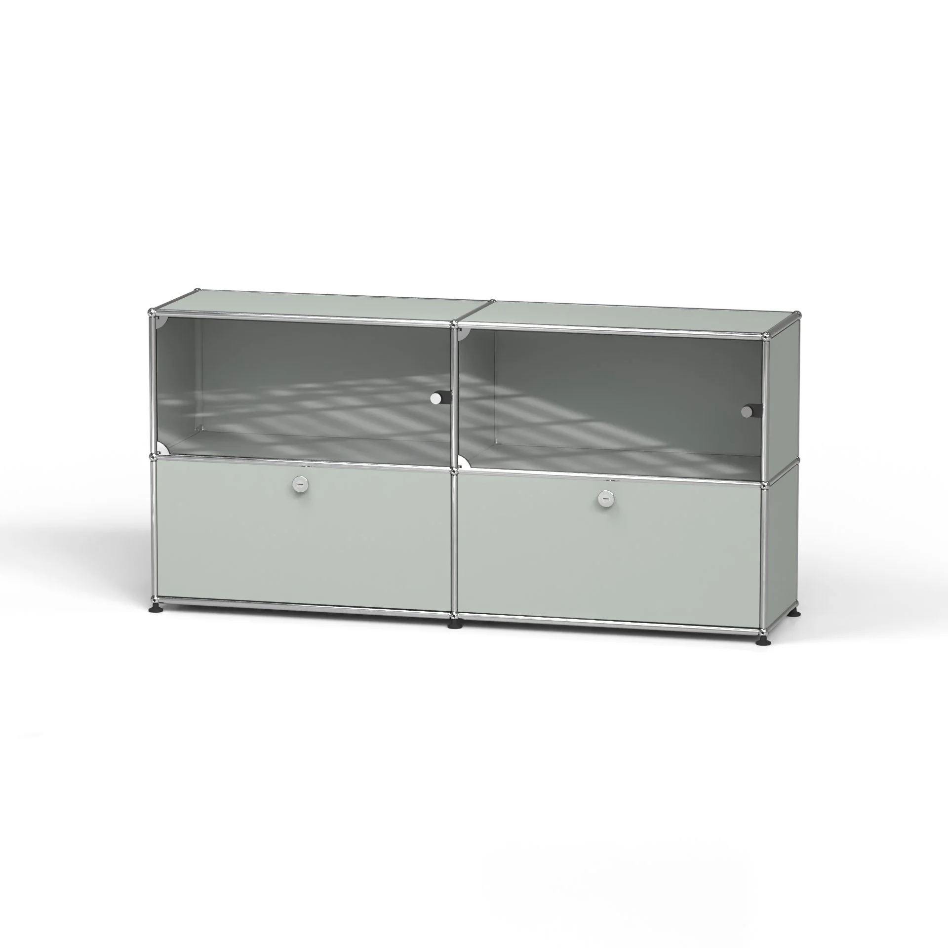 USM | USM Haller Sideboard 6M4 Steel Blue + Light Grey — Archicomma
